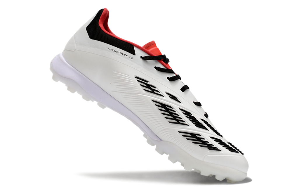 Adidas Predator 24 Elite Indoor Shoes - White | Midnight Black | Crimson Red
