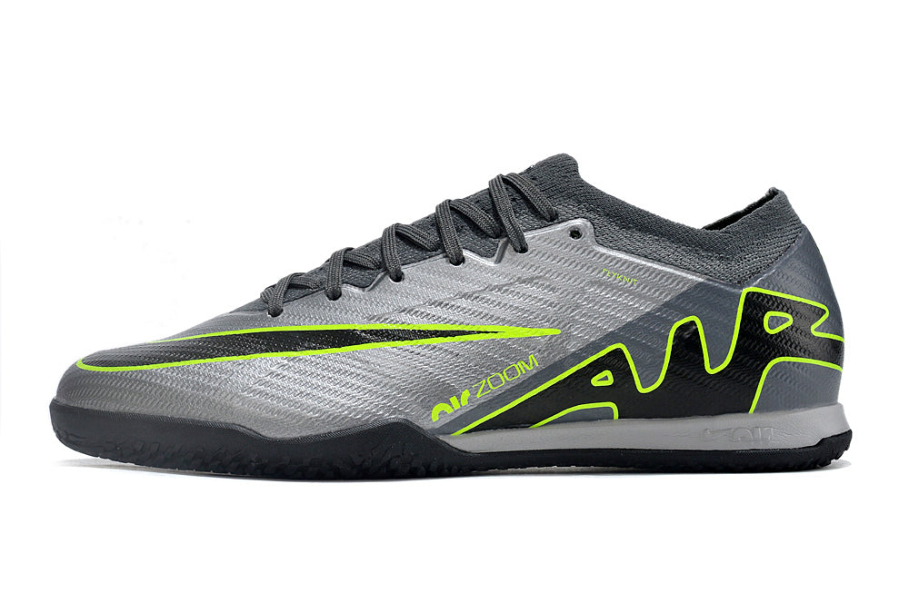 Nike Mercurial Vapor - Indoor Shoes - Fossil Gray | Jet Black | Chartreuse Green