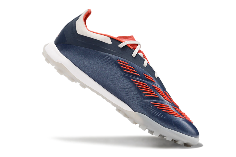 Adidas Predator 24 Elite Indoor Shoes - Ruby Red | Light Gray | Navy