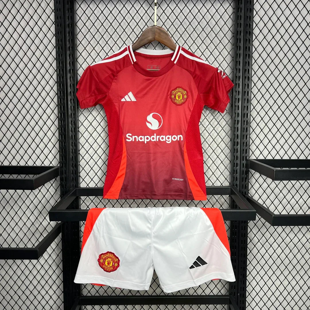 24/25 Manchester United Home Kit Kids Size