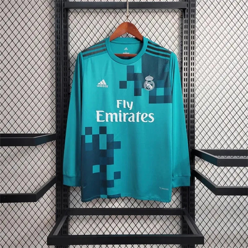 Real Madrid 2017-2018 Retro Third Kit Long Sleeve