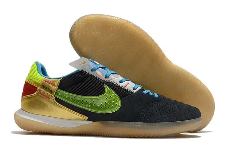 Nike Indoor Soccer Shoes | Streetgato | Black | Volt