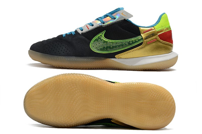 Nike Indoor Soccer Shoes | Streetgato | Black | Volt