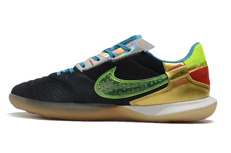 Nike Indoor Soccer Shoes | Streetgato | Black | Volt