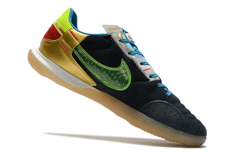 Nike Indoor Soccer Shoes | Streetgato | Black | Volt