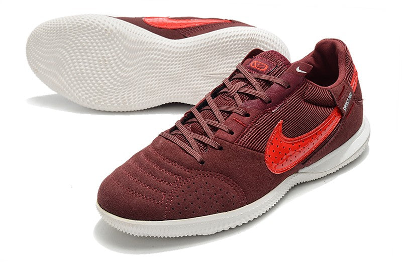 Nike Indoor Soccer Shoes | Streetgato | Dark Bronze | Royal Red