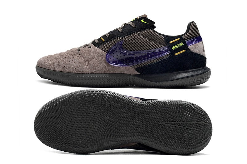 Nike Indoor Soccer Shoes | Streetgato | Ash Brown | Purple
