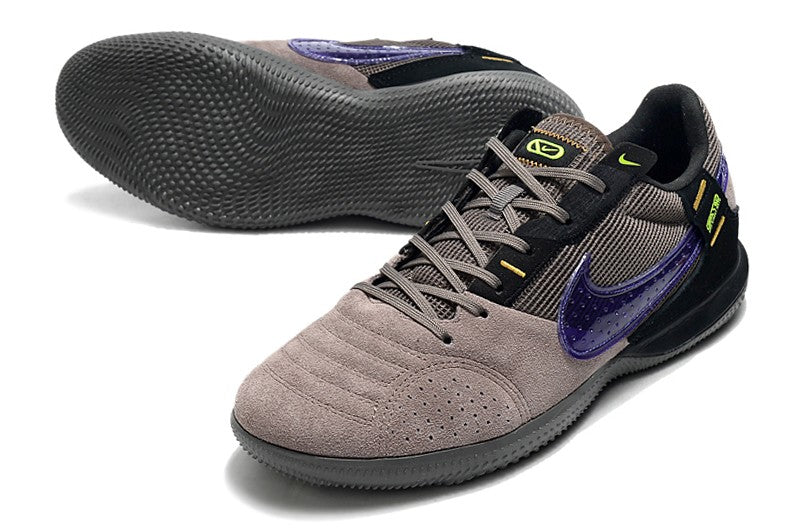 Nike Indoor Soccer Shoes | Streetgato | Ash Brown | Purple
