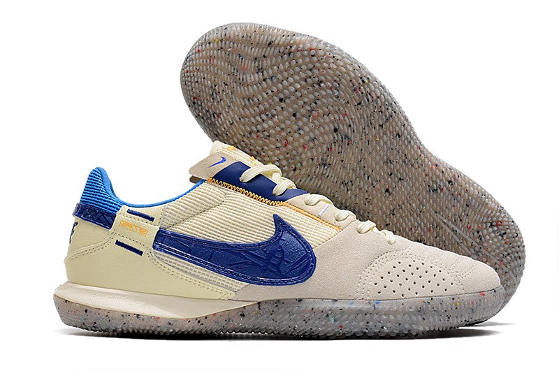 Nike Indoor Soccer Shoes | Streetgato | Light Beige | University Gold