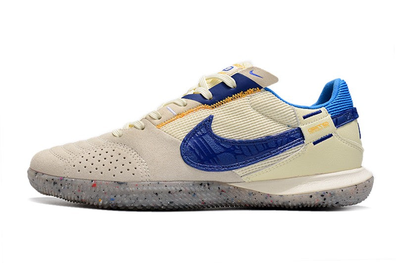 Nike Indoor Soccer Shoes | Streetgato | Light Beige | University Gold