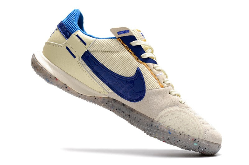 Nike Indoor Soccer Shoes | Streetgato | Light Beige | University Gold