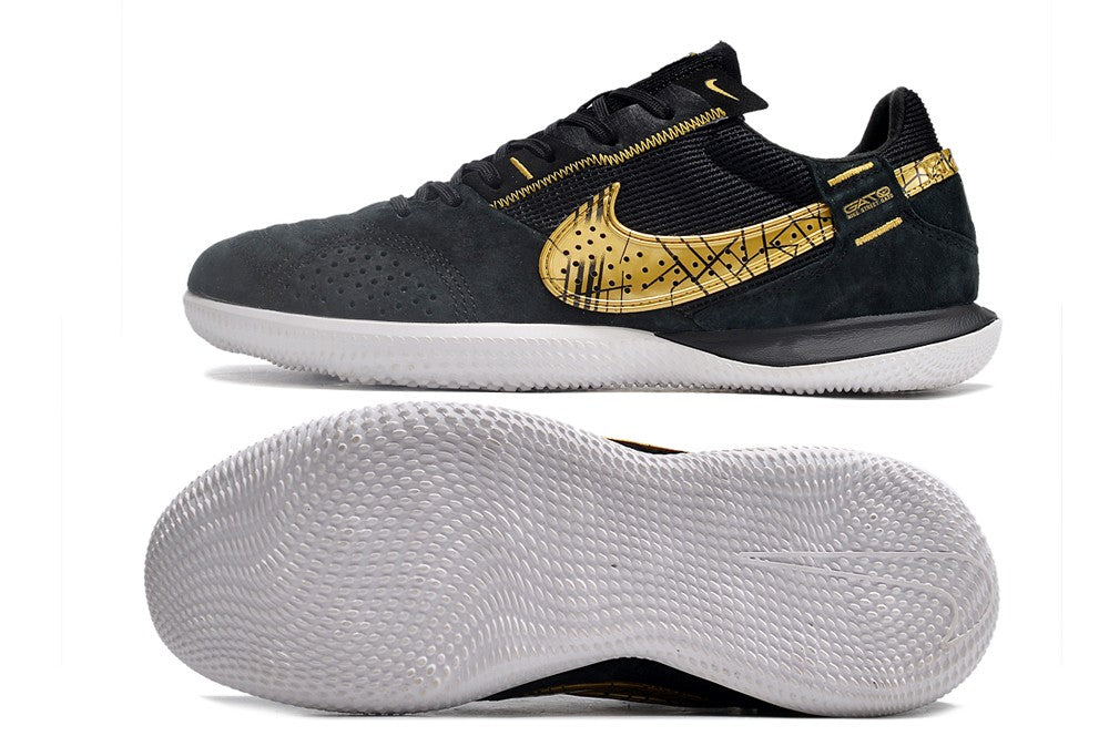 Nike Indoor Soccer Shoes | Streetgato | Black | Gold
