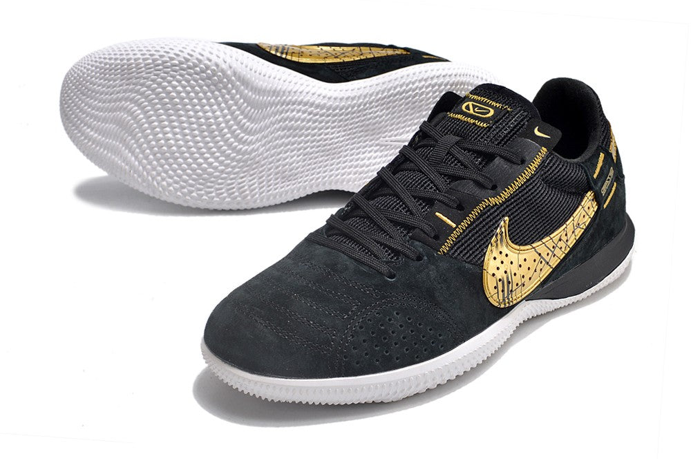 Nike Indoor Soccer Shoes | Streetgato | Black | Gold