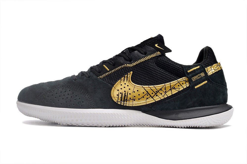 Nike Indoor Soccer Shoes | Streetgato | Black | Gold