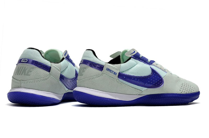 Nike Indoor Soccer Shoes | Streetgato | Gray | Royal Blue