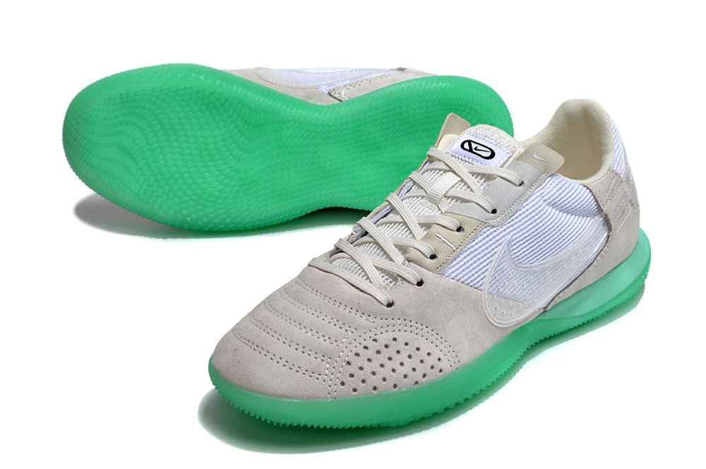 Nike Indoor Soccer Shoes | Streetgato | Gray | Green