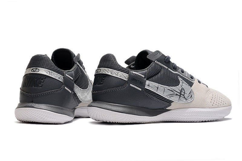 Nike Indoor Soccer Shoes | Streetgato | Metallic Silver | Dark Gray