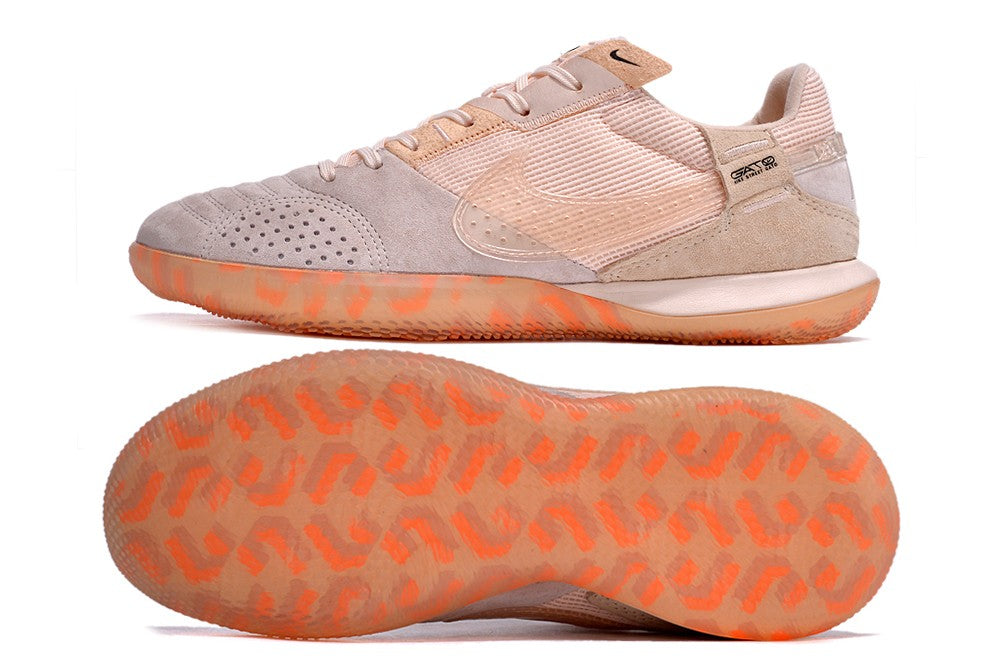 Nike Indoor Soccer Shoes | Streetgato | Light Orange | Gray