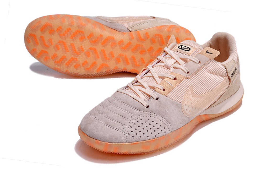 Nike Indoor Soccer Shoes | Streetgato | Light Orange | Gray