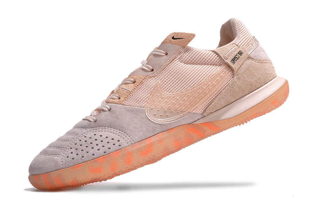 Nike Indoor Soccer Shoes | Streetgato | Light Orange | Gray
