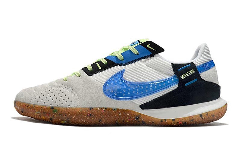 Nike Indoor Soccer Shoes | Streetgato | White | Light Blue