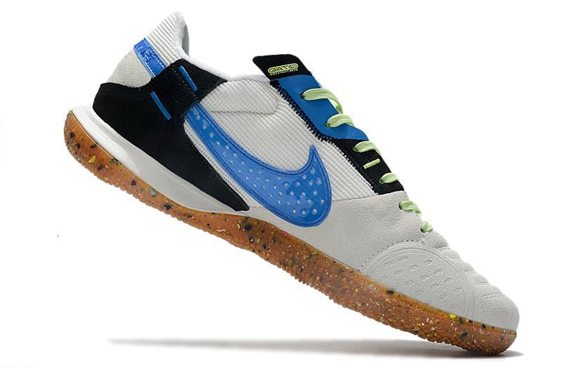 Nike Indoor Soccer Shoes | Streetgato | White | Light Blue
