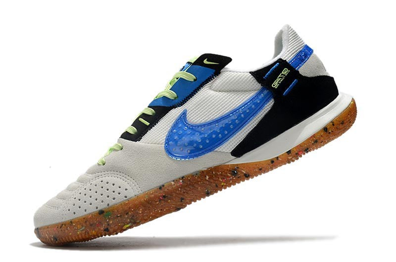 Nike Indoor Soccer Shoes | Streetgato | White | Light Blue