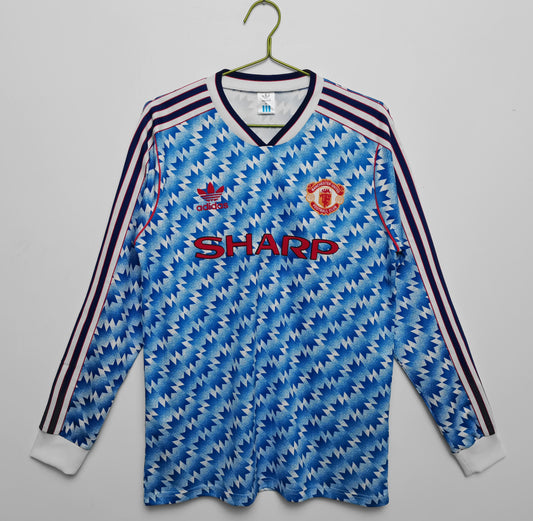 Manchester United 1990-1992 Retro Long Sleeve Away Kit