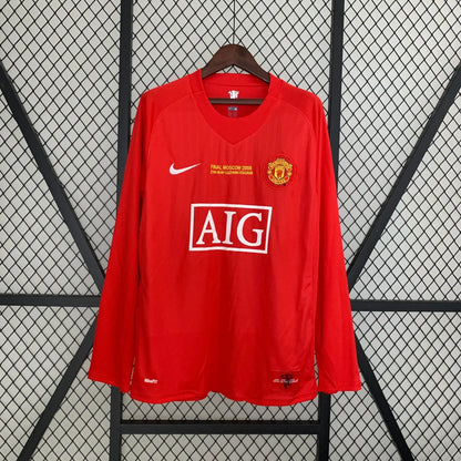 Manchester United 2007-2008 Retro Home Long Sleeve
