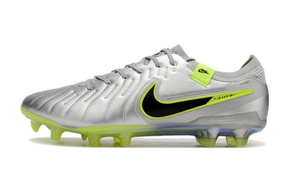 Nike Tiempo Legend - Metallic Gray | Chartreuse Green