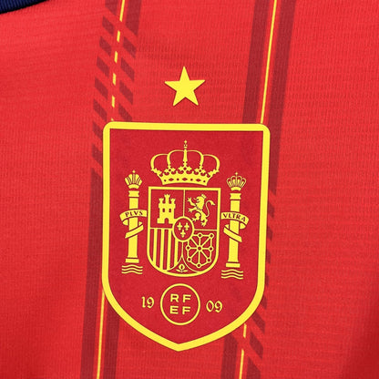 2026 Spain Home World Cup Kit Long Sleeve Fan Version