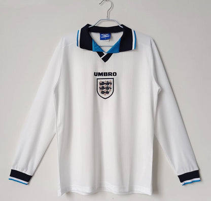 England 1996-1997 Retro Long Sleeve Home Kit