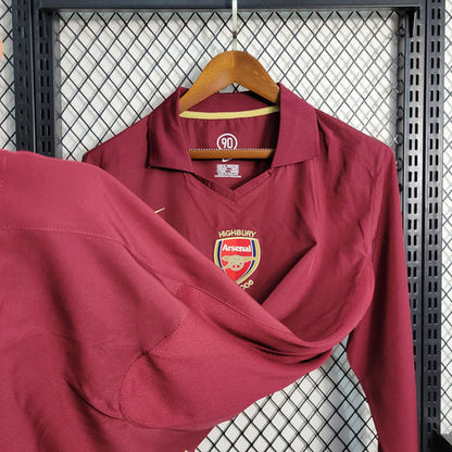 Arsenal 2005-2006 Retro Home Kit Long Sleeve
