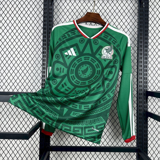 2026 Mexico Home World Cup Kit Long Sleeve Fan Version