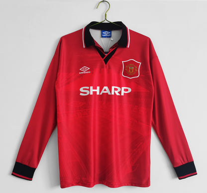 Manchester United 1994-1996 Retro Long Sleeve Home Kit