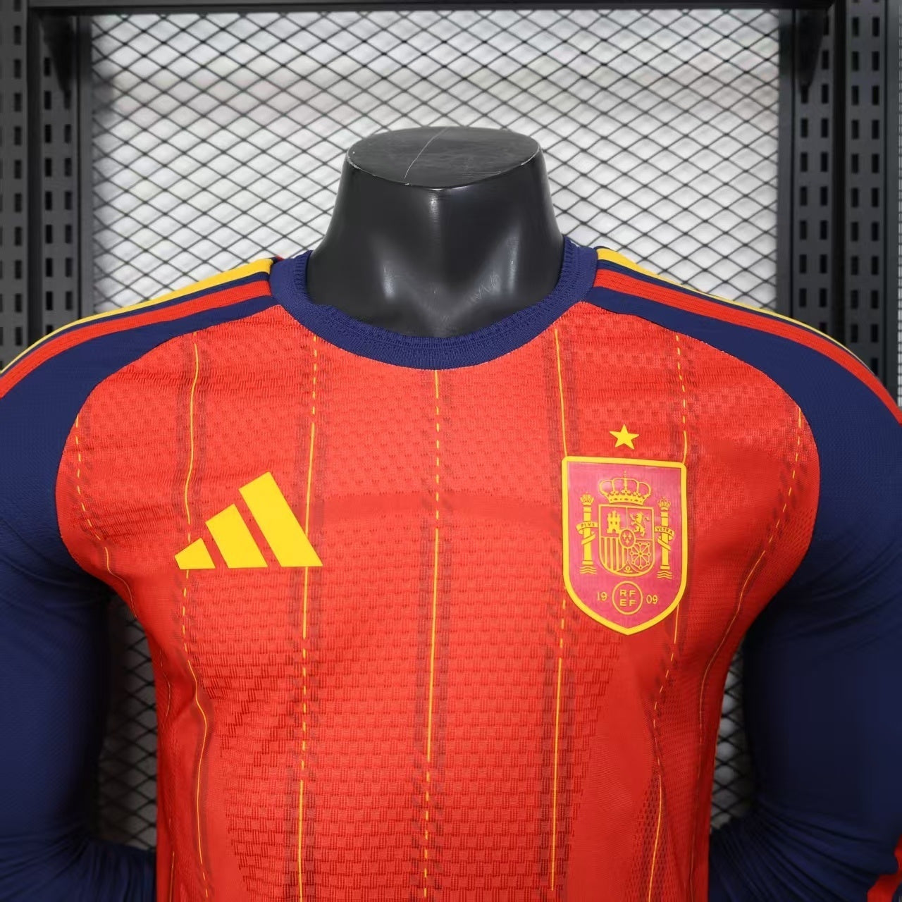 2026 Spain Home World Cup Kit Long Sleeve Player Version
