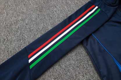 Italy Turquoise and Dark Blue Premium Tracksuit