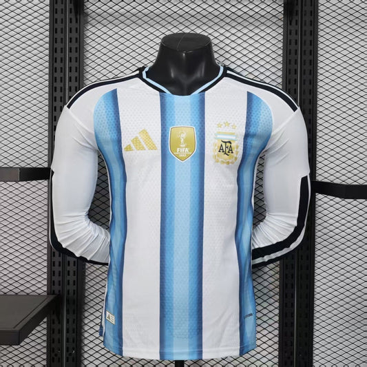 2026 Argentina Home World Cup Kit Long Sleeve Player Version