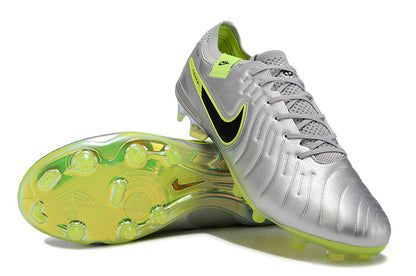 Nike Tiempo Legend - Metallic Gray | Chartreuse Green