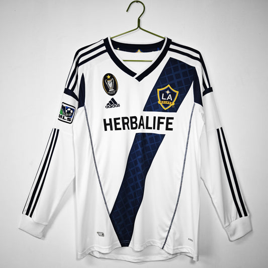 LA Galaxy 2011-2012 Retro Long Sleeve Home Kit