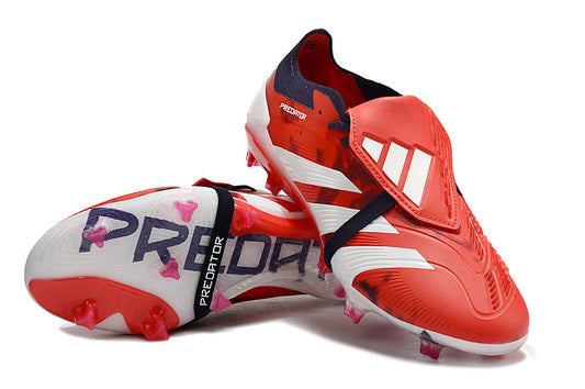 Adidas Predator Accuracy+ Shoes - White | Crimson Red