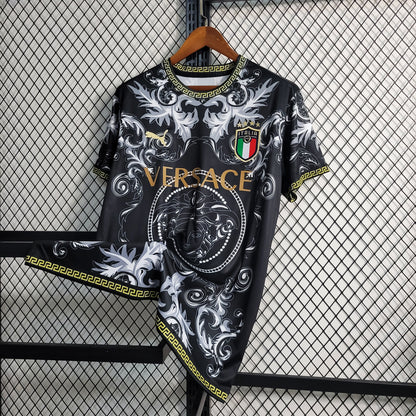 Italy "Versace" Special Black Jersey