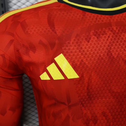 2026 Belgium Home World Cup Kit Long Sleeve Player Version