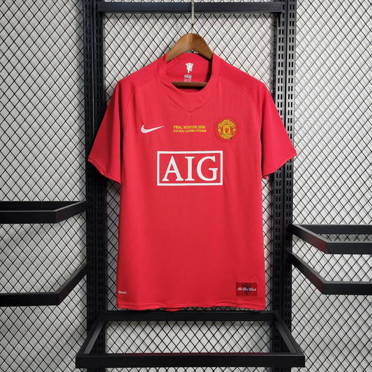 2007/2008 Retro Manchester United Home Champions League Jersey