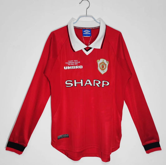 Manchester United 1999 Retro Long Sleeve Champions League Kit