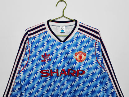 Manchester United 1990-1992 Retro Long Sleeve Away Kit