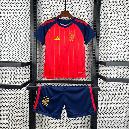 2026 Spain Home World Cup Kit Kids Size