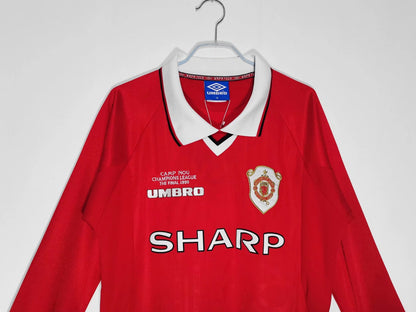 Manchester United 1999 Retro Long Sleeve Champions League Kit