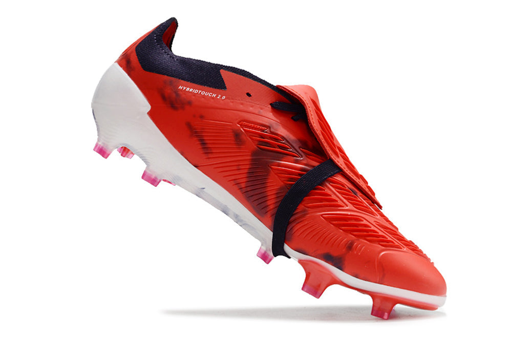 Adidas Predator Accuracy+ Shoes - White | Crimson Red