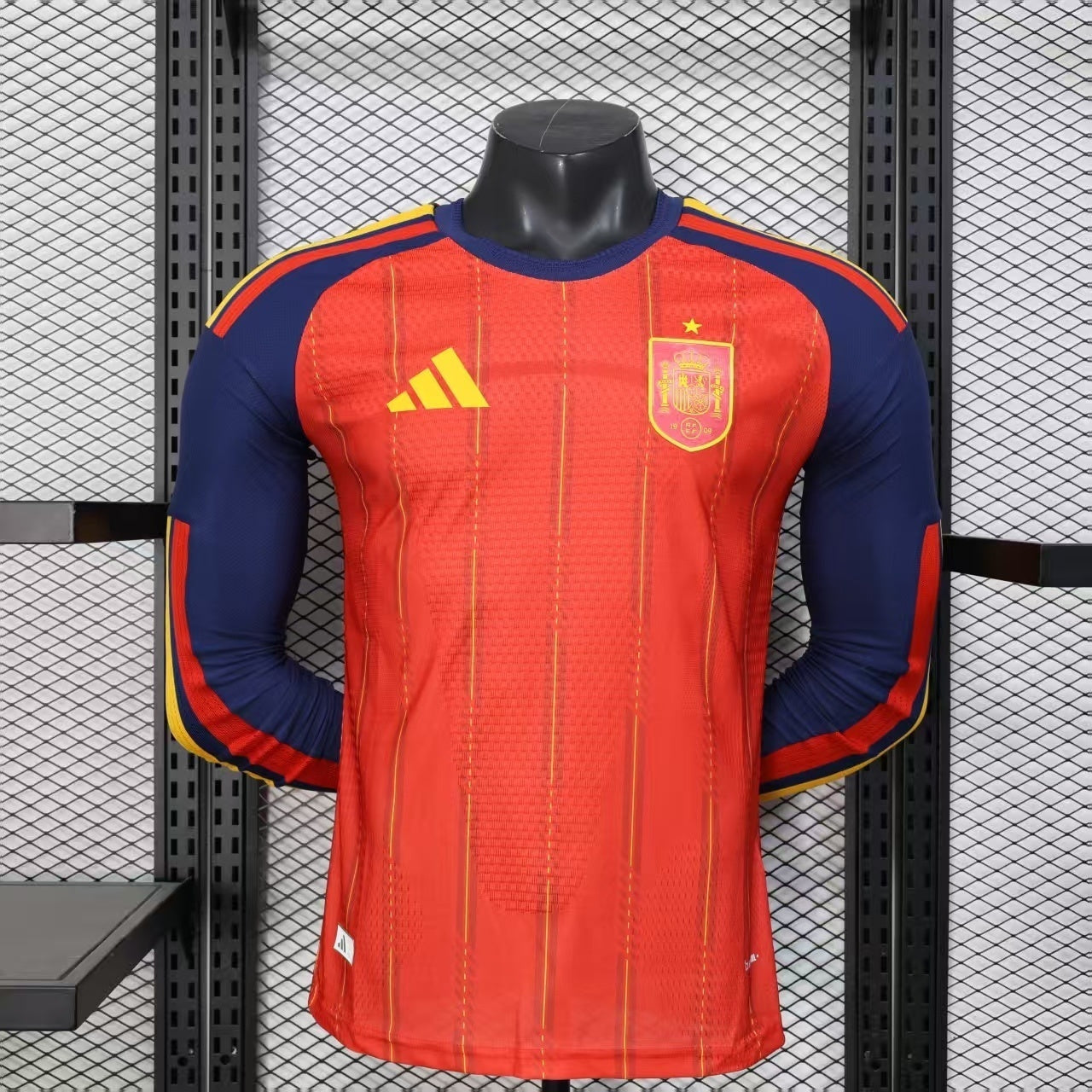 2026 Spain Home World Cup Kit Long Sleeve Player Version